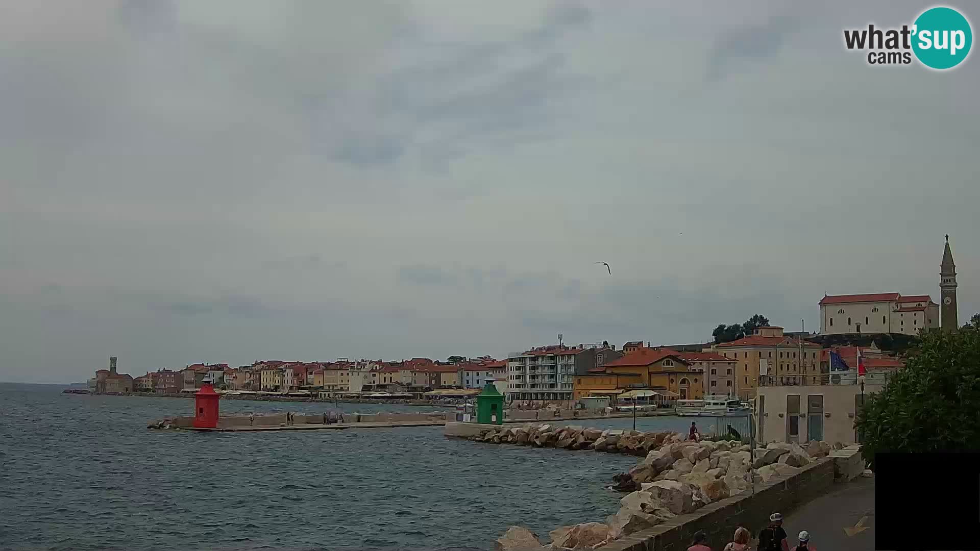 Piran – view to Punta and Mandrač