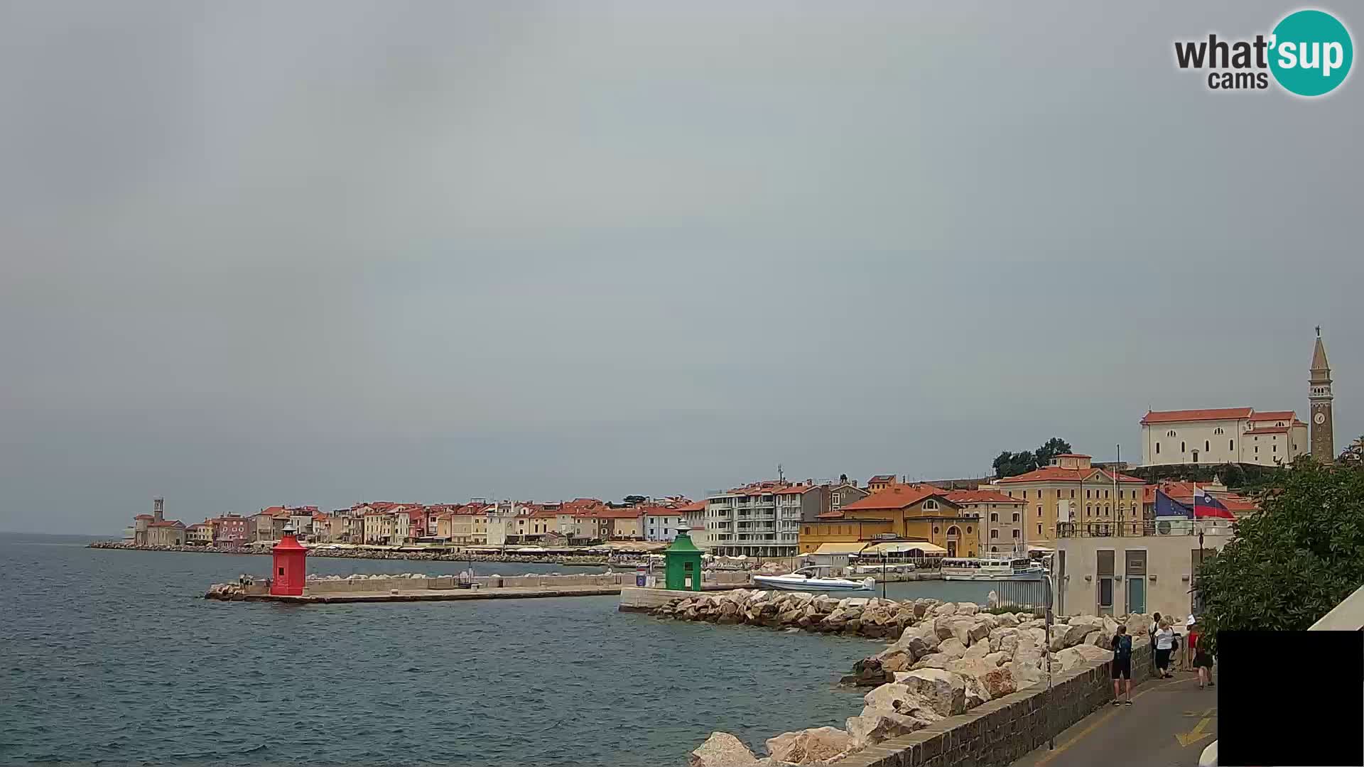 Piran – view to Punta and Mandrač