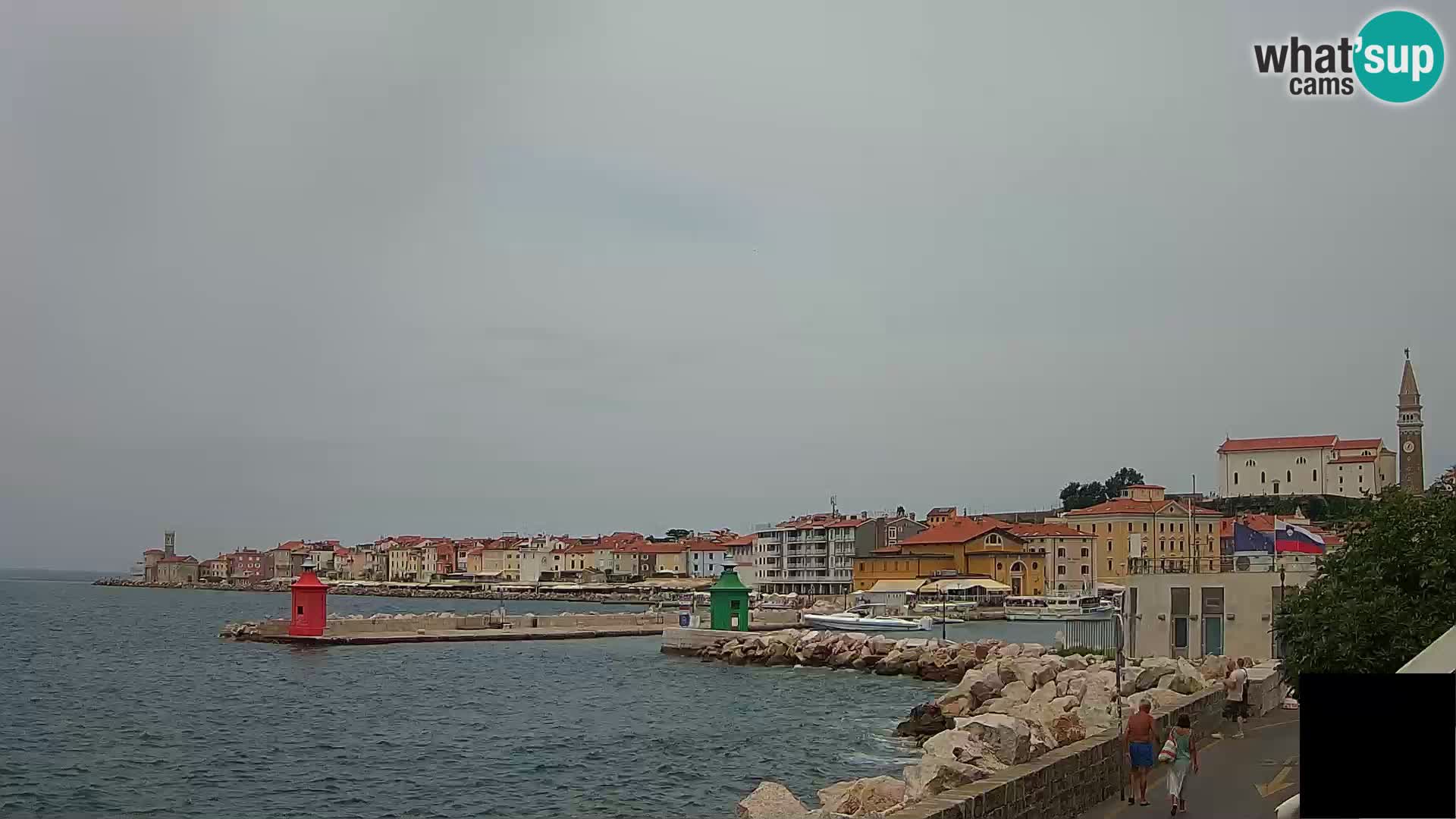 Pirano – vista verso la Punta e il “Mandrač”