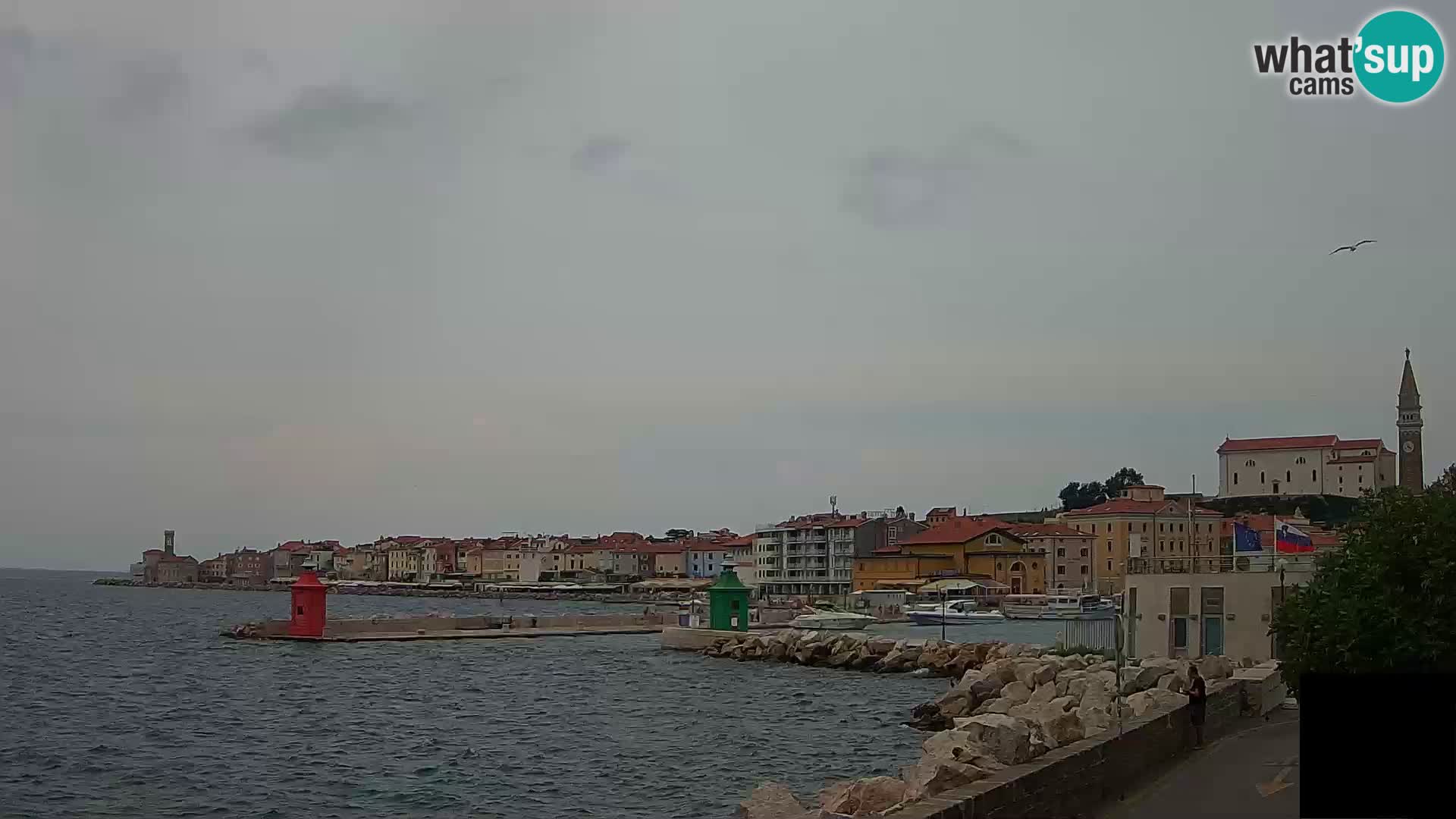 Piran – view to Punta and Mandrač