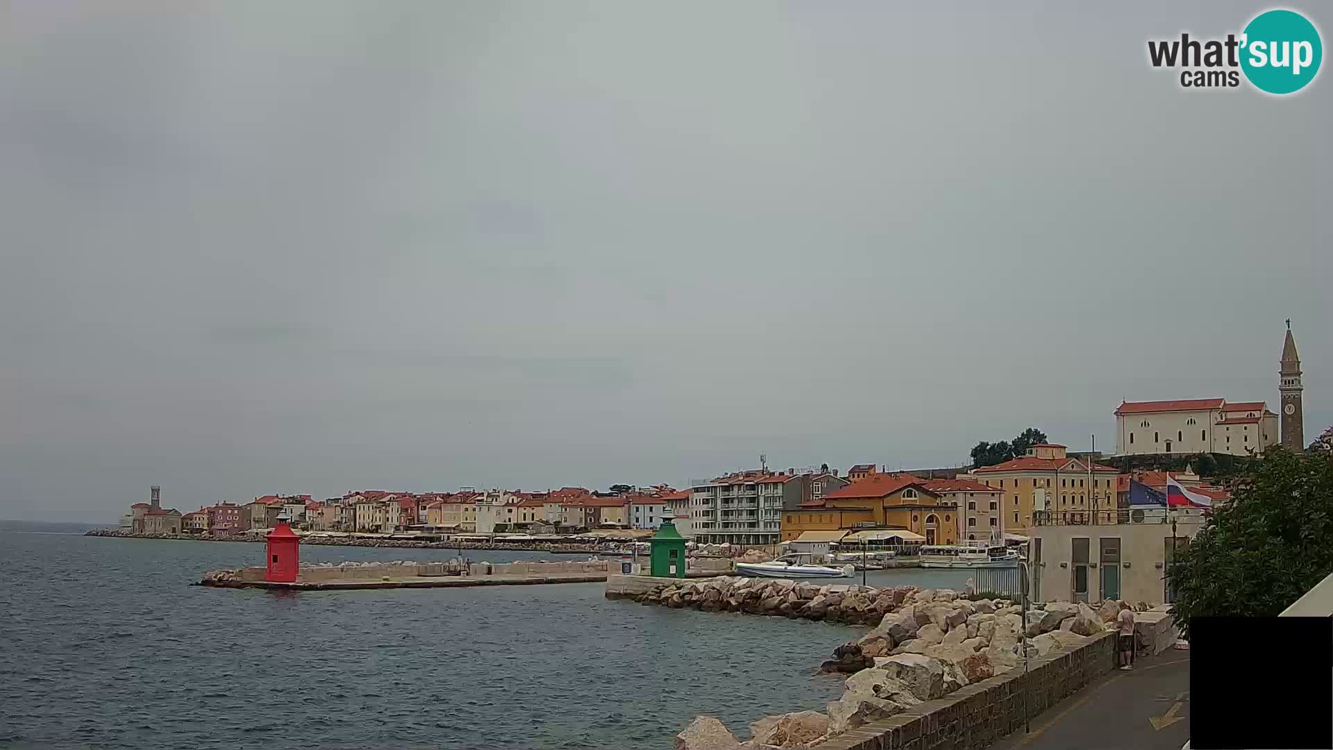 Piran – view to Punta and Mandrač