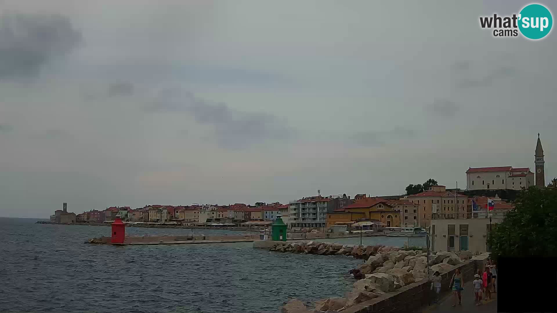 Piran – view to Punta and Mandrač