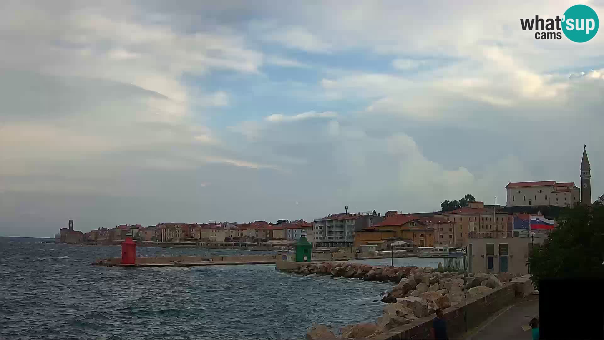 Pirano – vista verso la Punta e il “Mandrač”