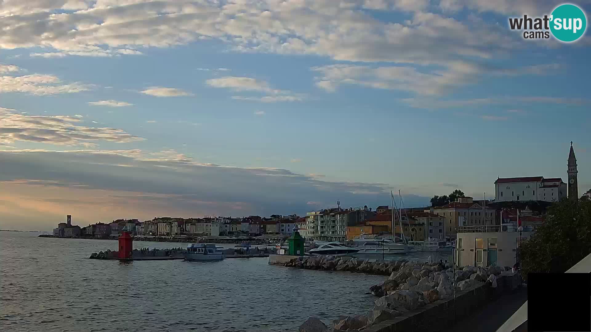 Pirano – vista verso la Punta e il “Mandrač”