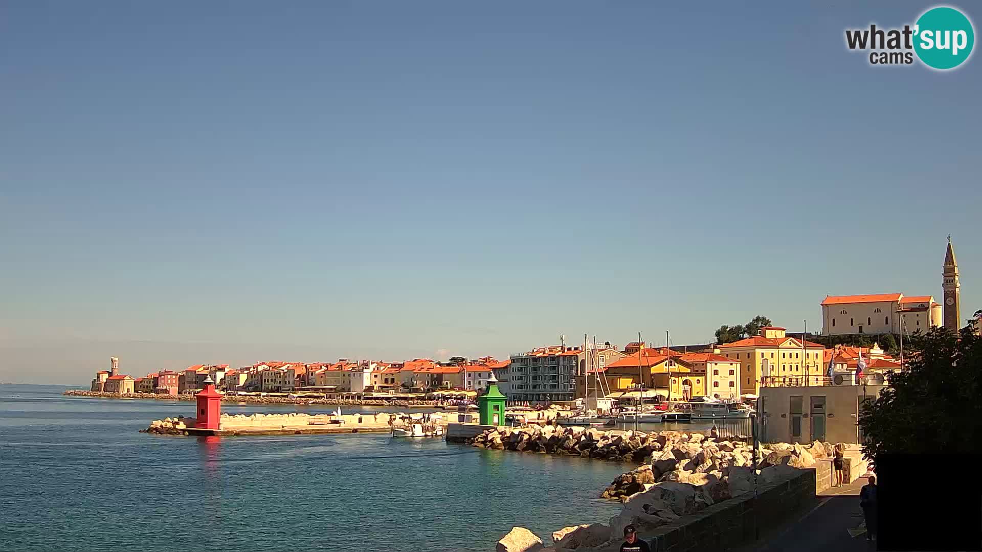 Piran – view to Punta and Mandrač