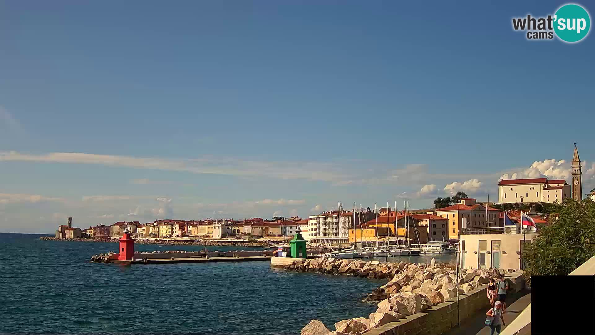 Pirano – vista verso la Punta e il “Mandrač”