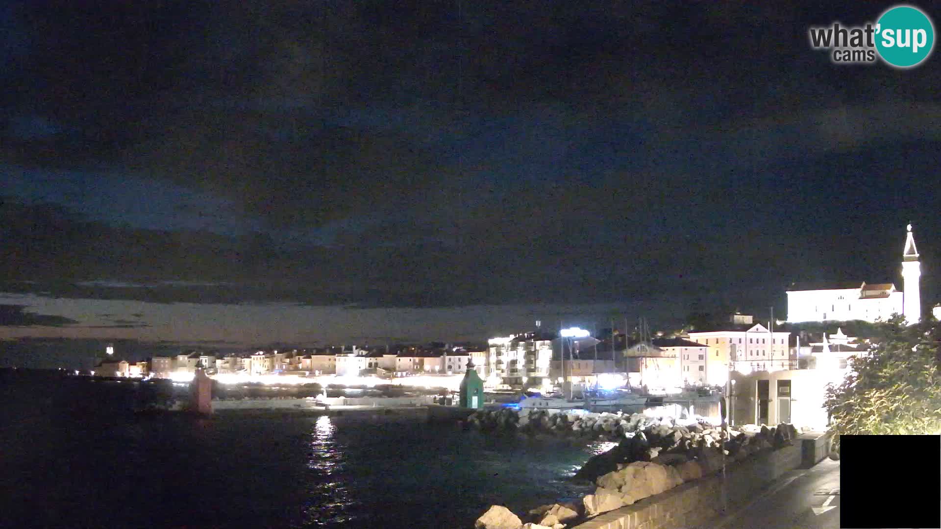 Piran – view to Punta and Mandrač