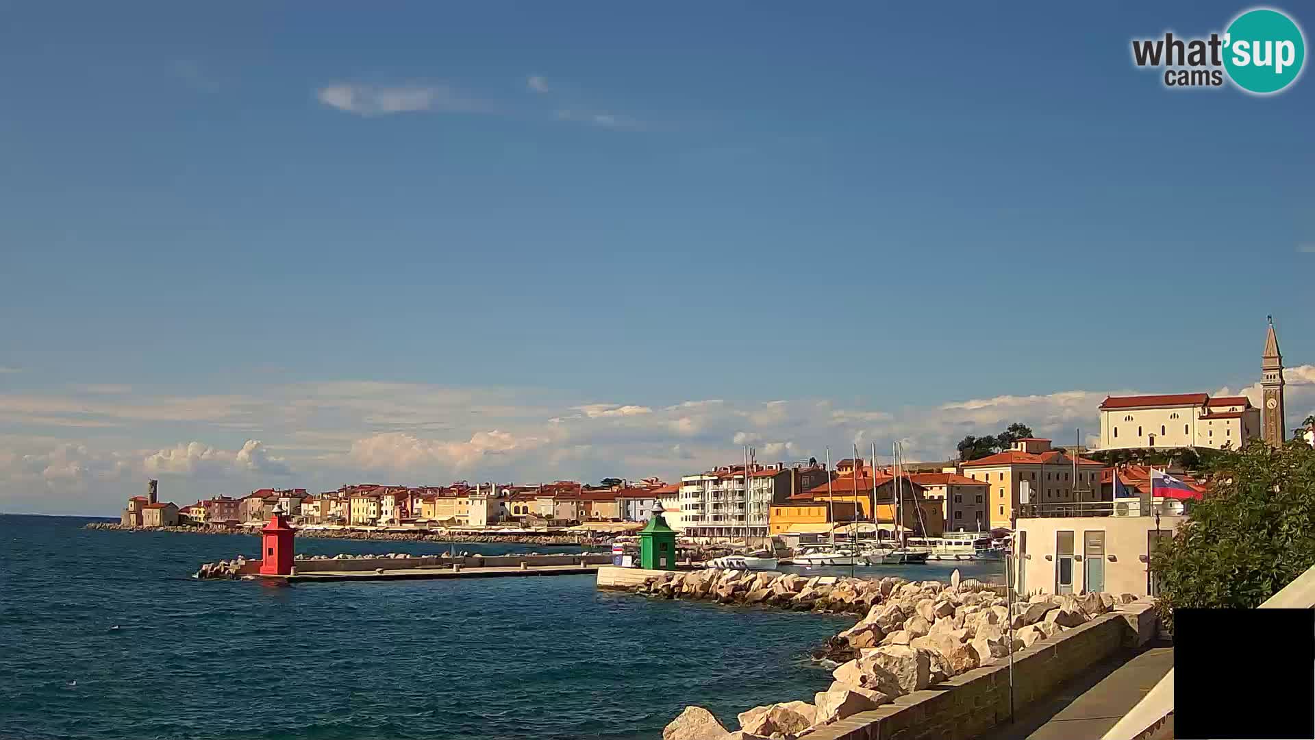 Piran – view to Punta and Mandrač