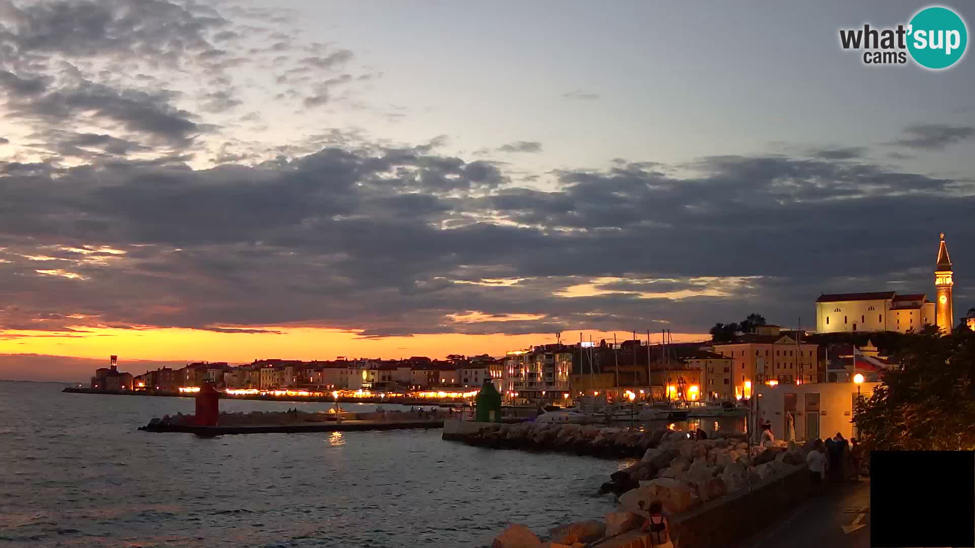 Piran – view to Punta and Mandrač