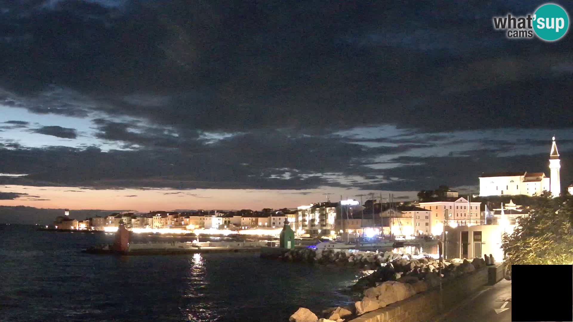 Piran – view to Punta and Mandrač
