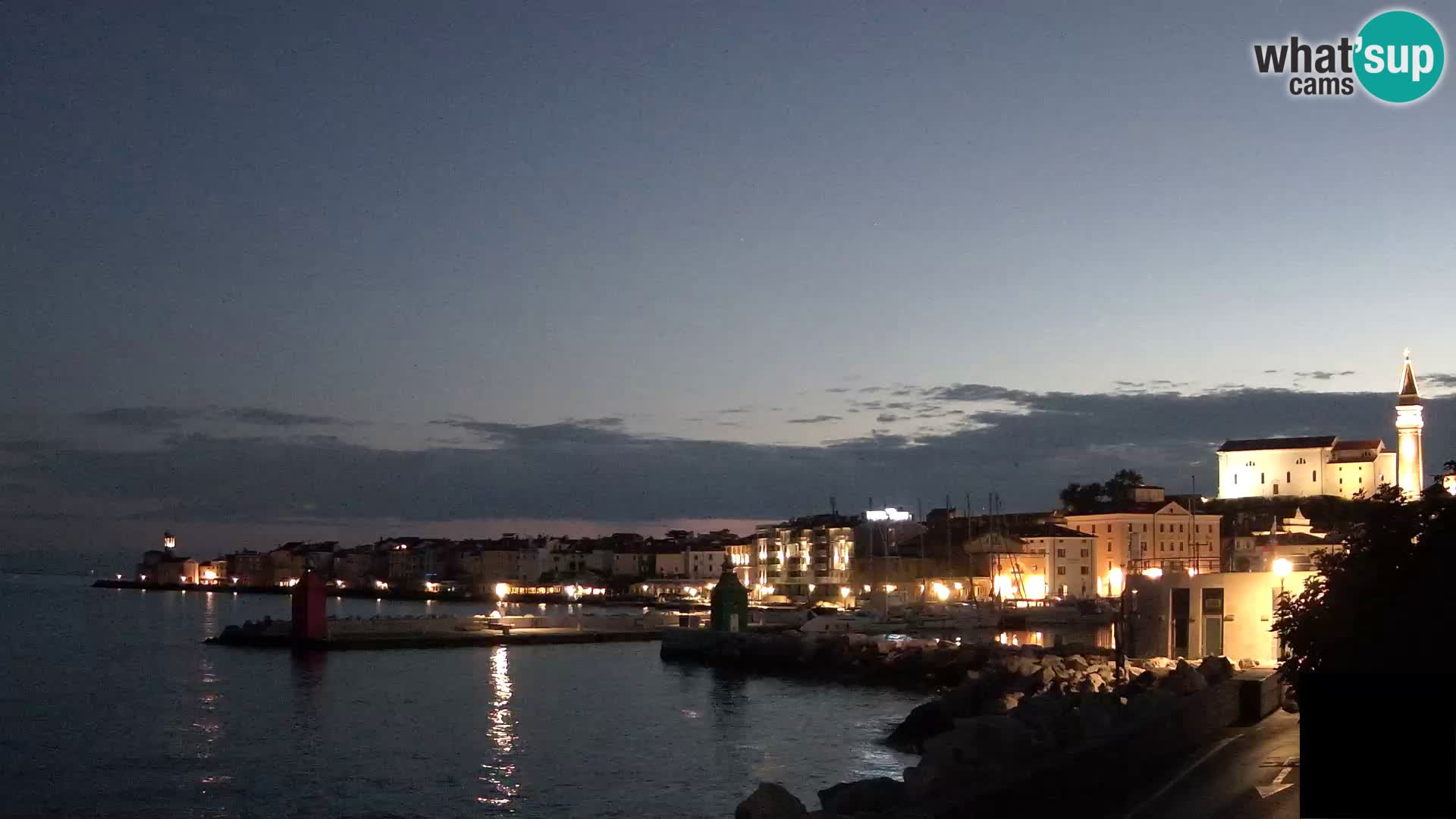 Piran – view to Punta and Mandrač