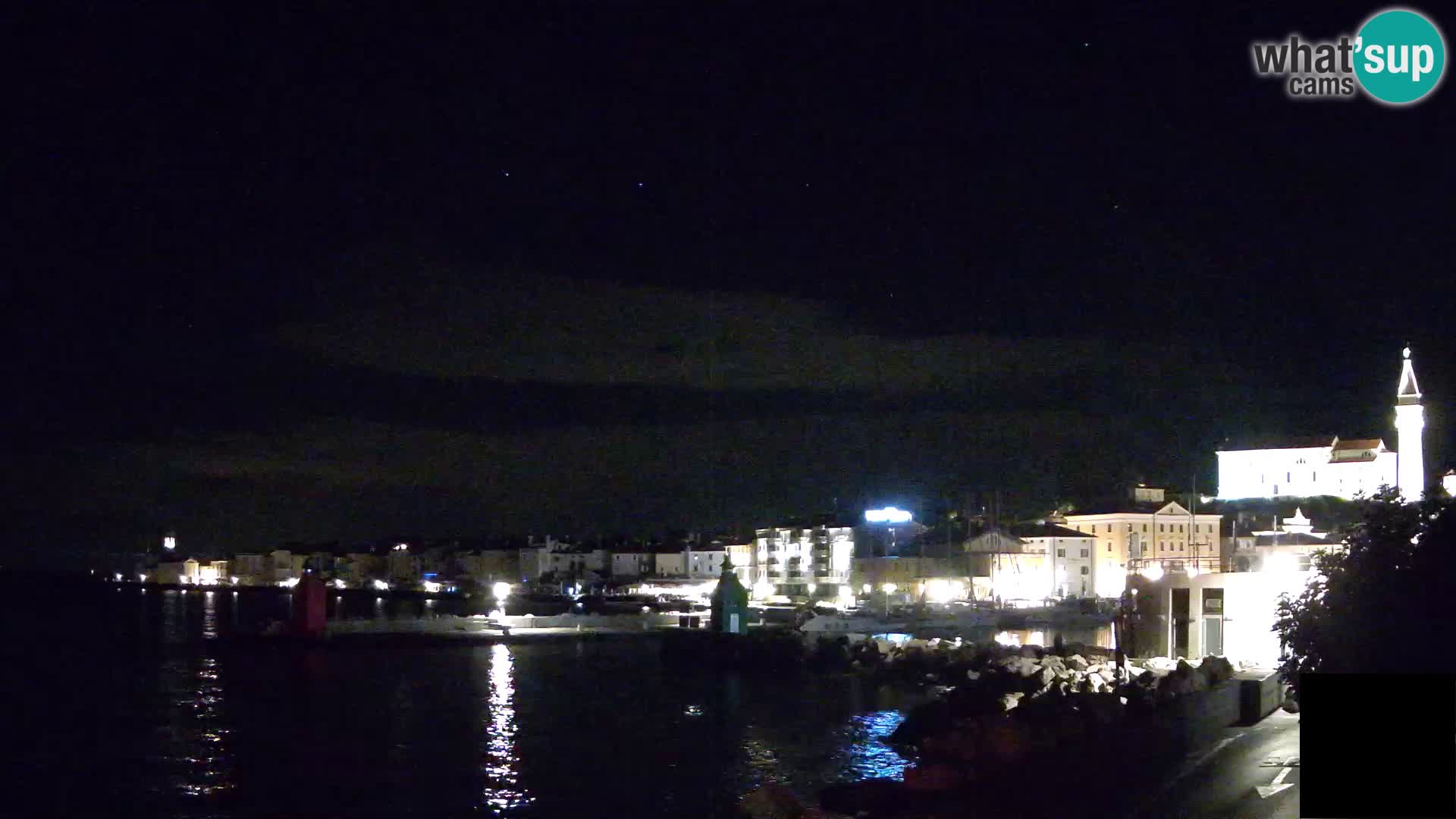 Piran – view to Punta and Mandrač