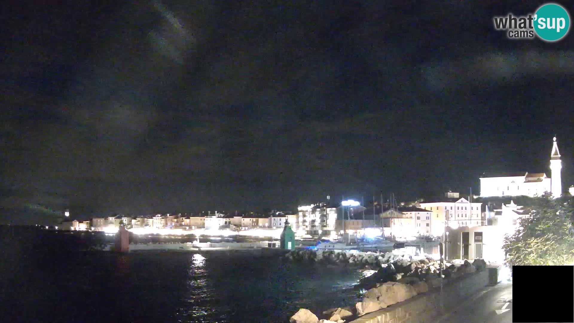 Piran – view to Punta and Mandrač