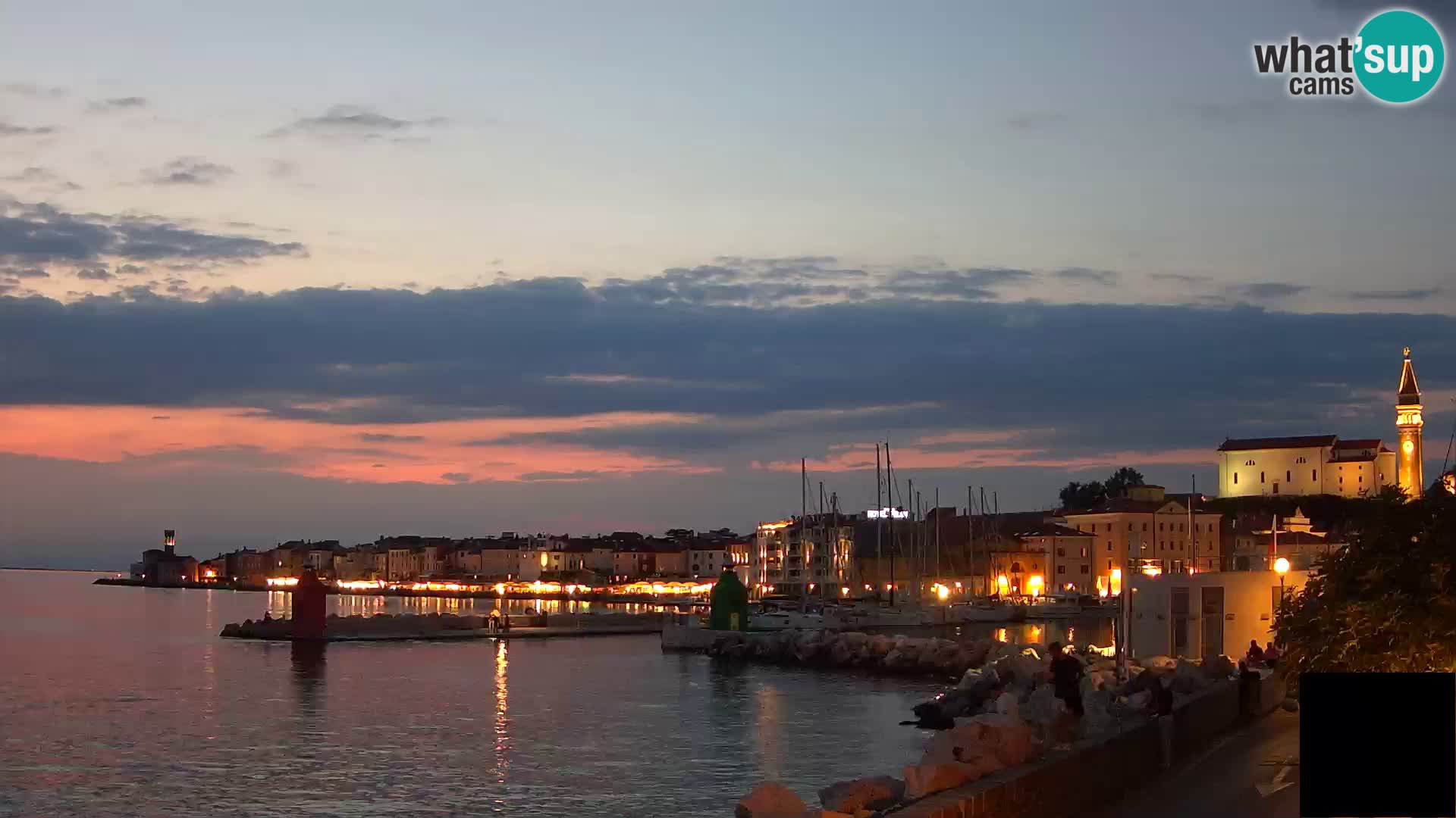 Piran – view to Punta and Mandrač