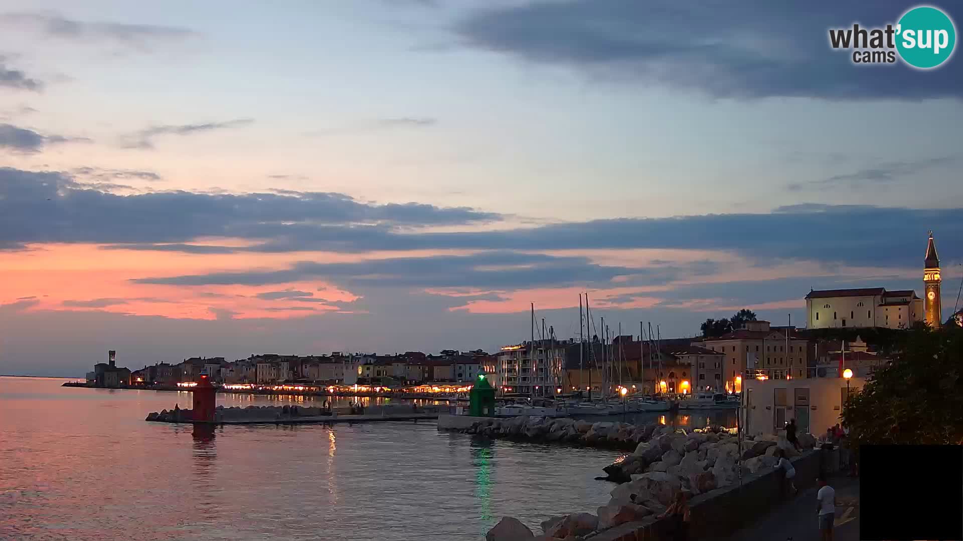 Piran – view to Punta and Mandrač