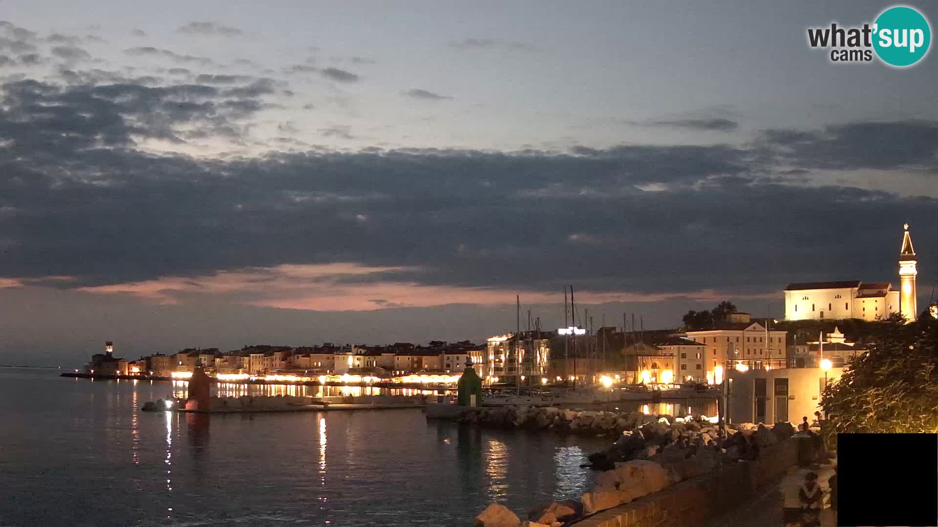 Piran – view to Punta and Mandrač