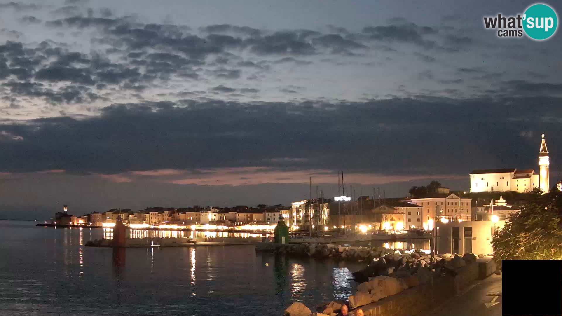 Piran – view to Punta and Mandrač