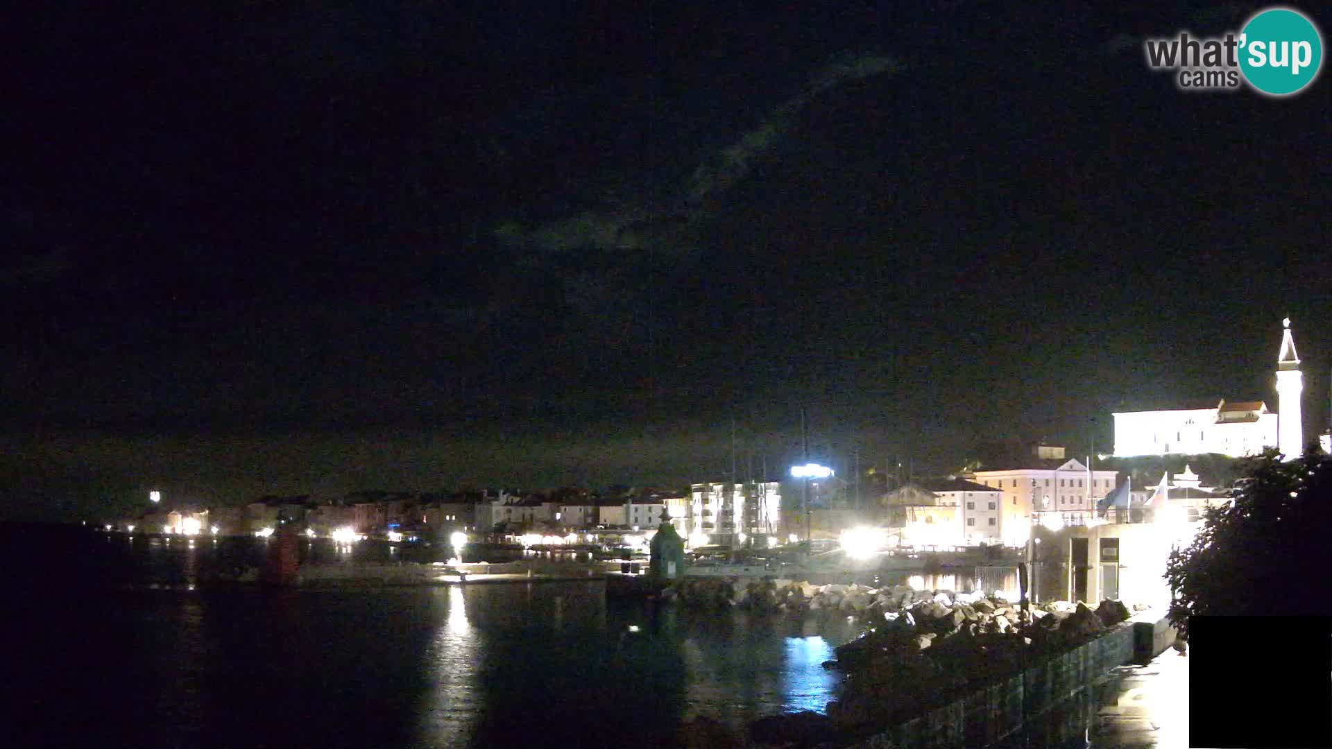 Piran – view to Punta and Mandrač