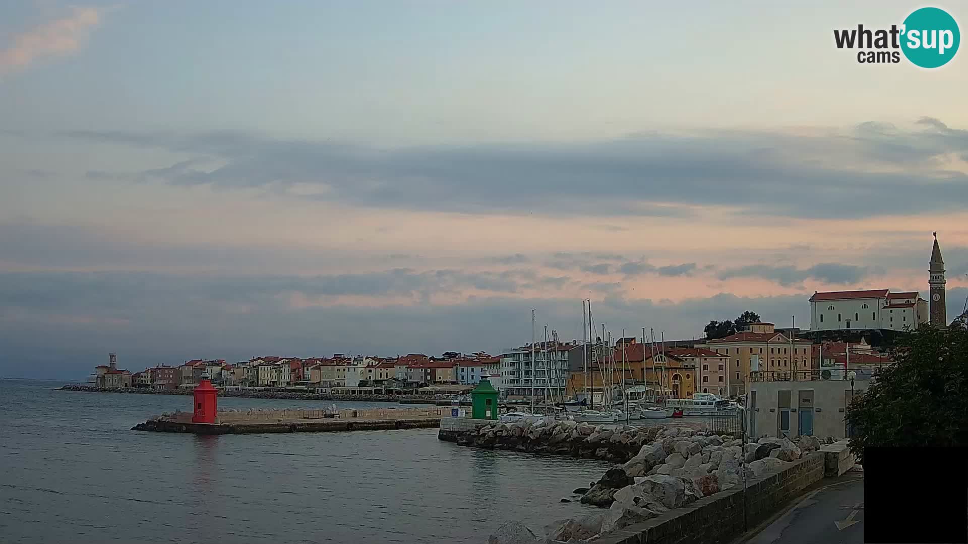 Piran – view to Punta and Mandrač