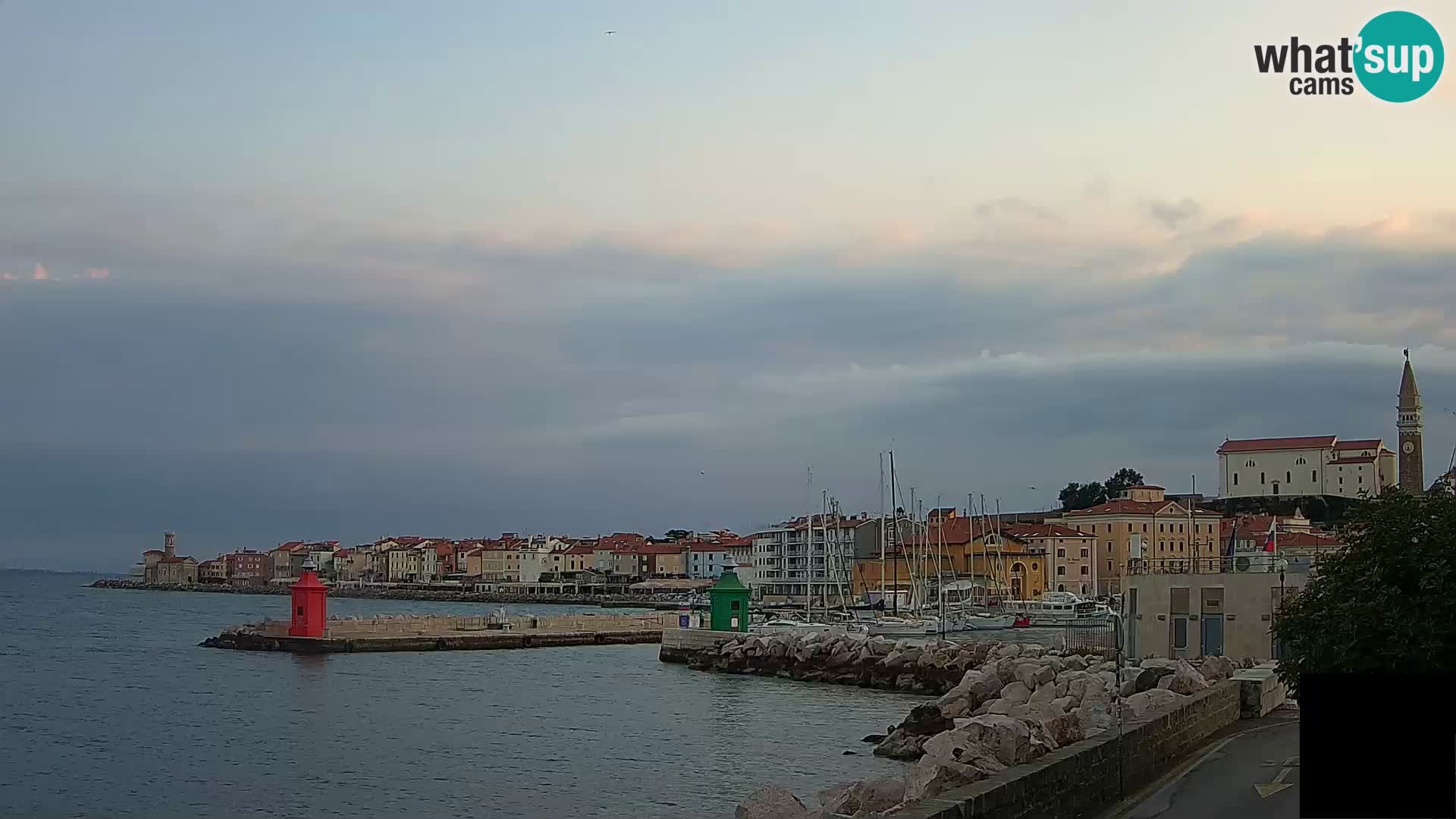 Piran – view to Punta and Mandrač
