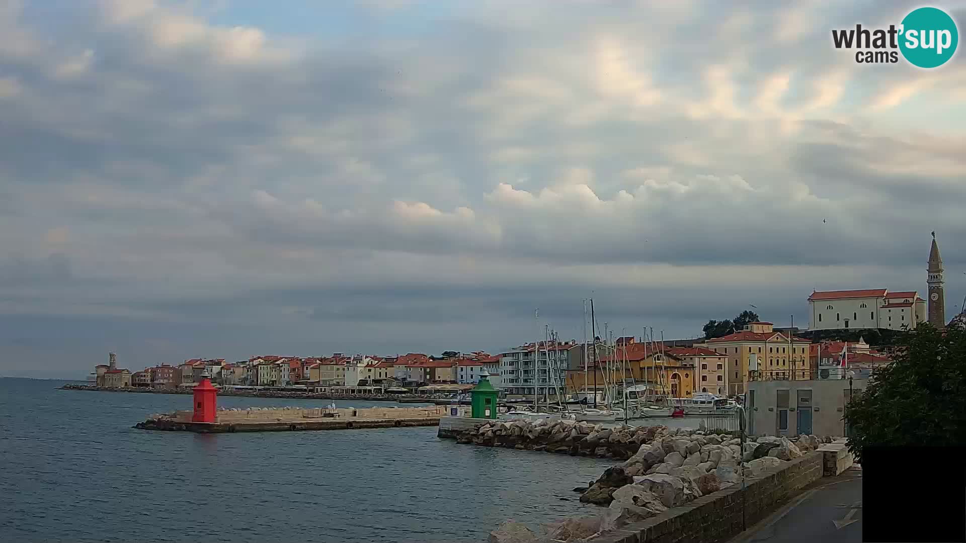 Piran – view to Punta and Mandrač