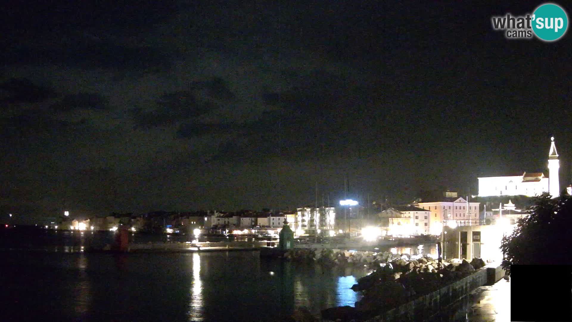 Piran – view to Punta and Mandrač