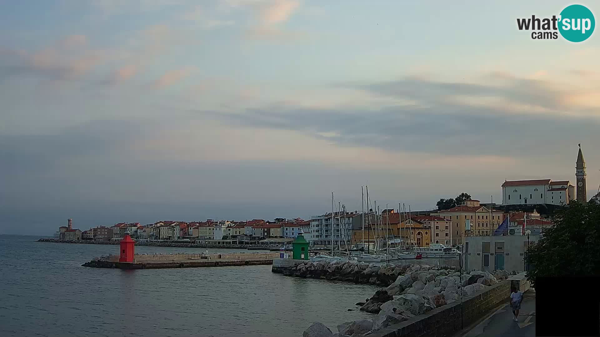 Piran – view to Punta and Mandrač