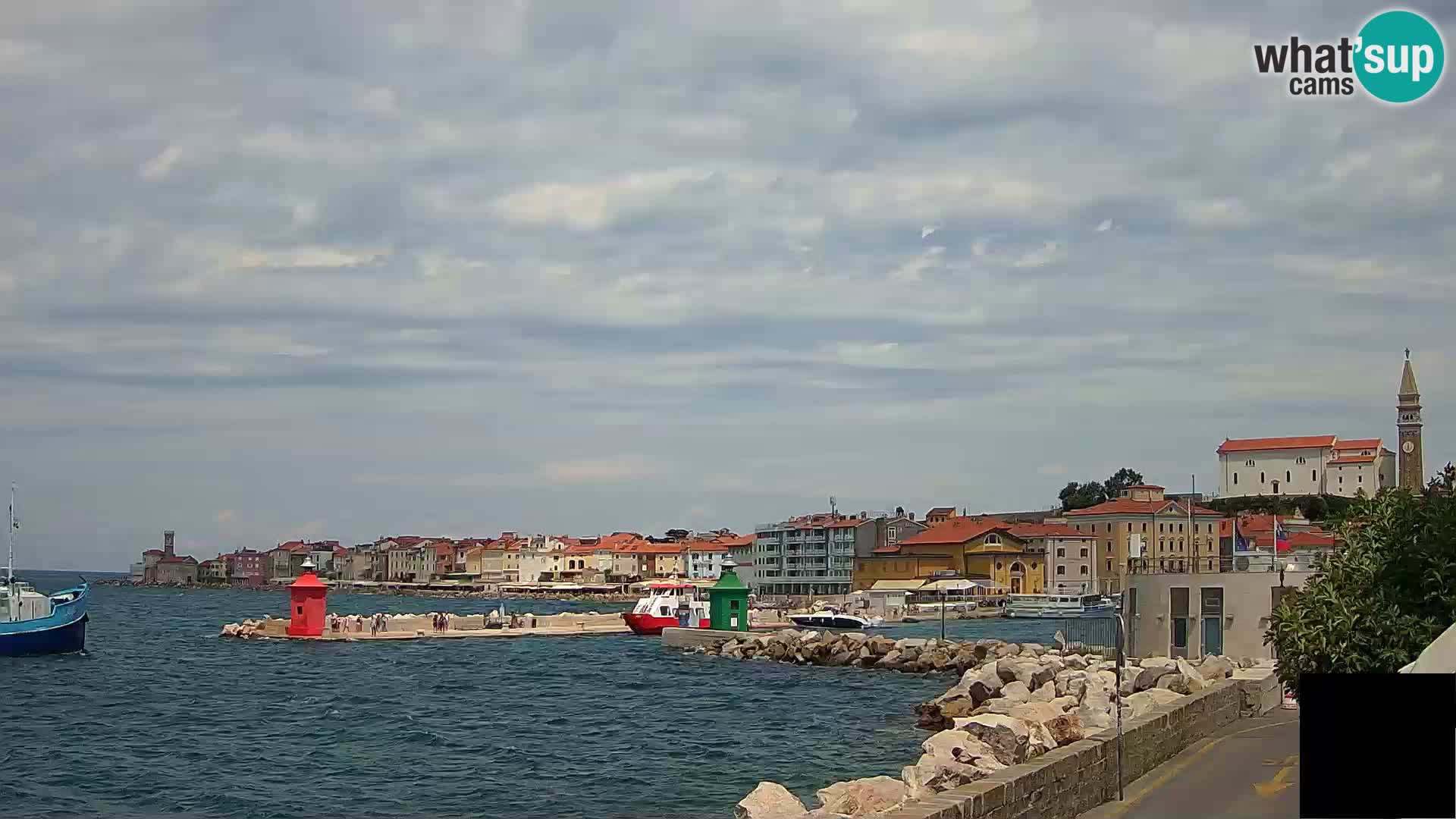 Pirano – vista verso la Punta e il “Mandrač”