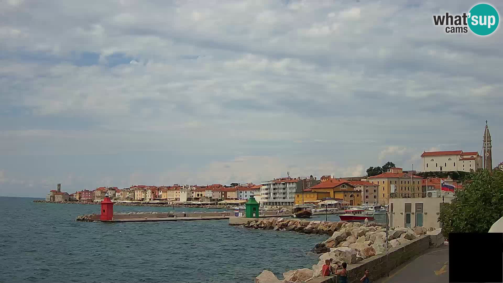 Piran – view to Punta and Mandrač