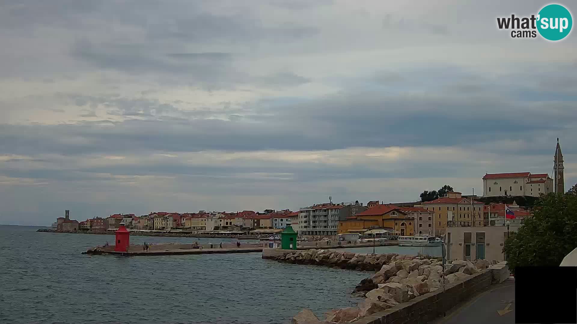 Piran – view to Punta and Mandrač
