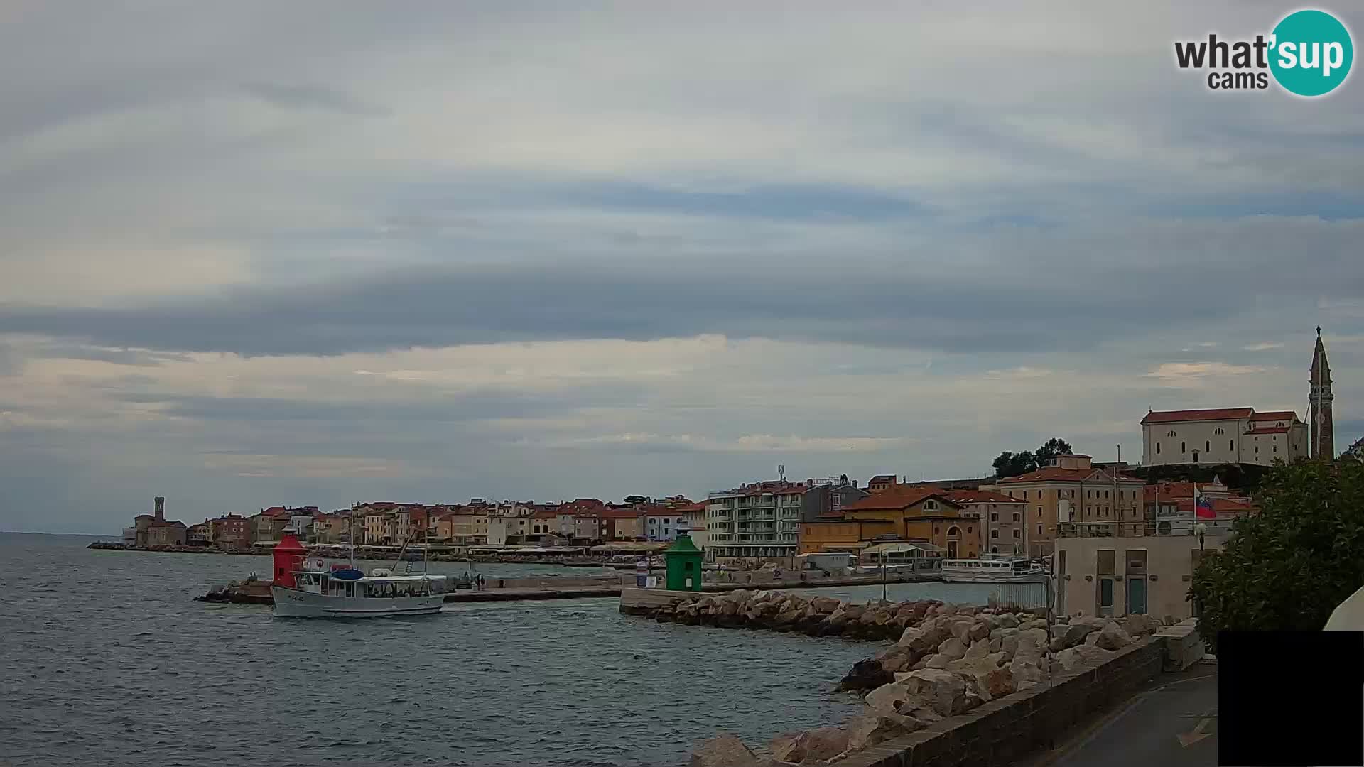 Piran – view to Punta and Mandrač