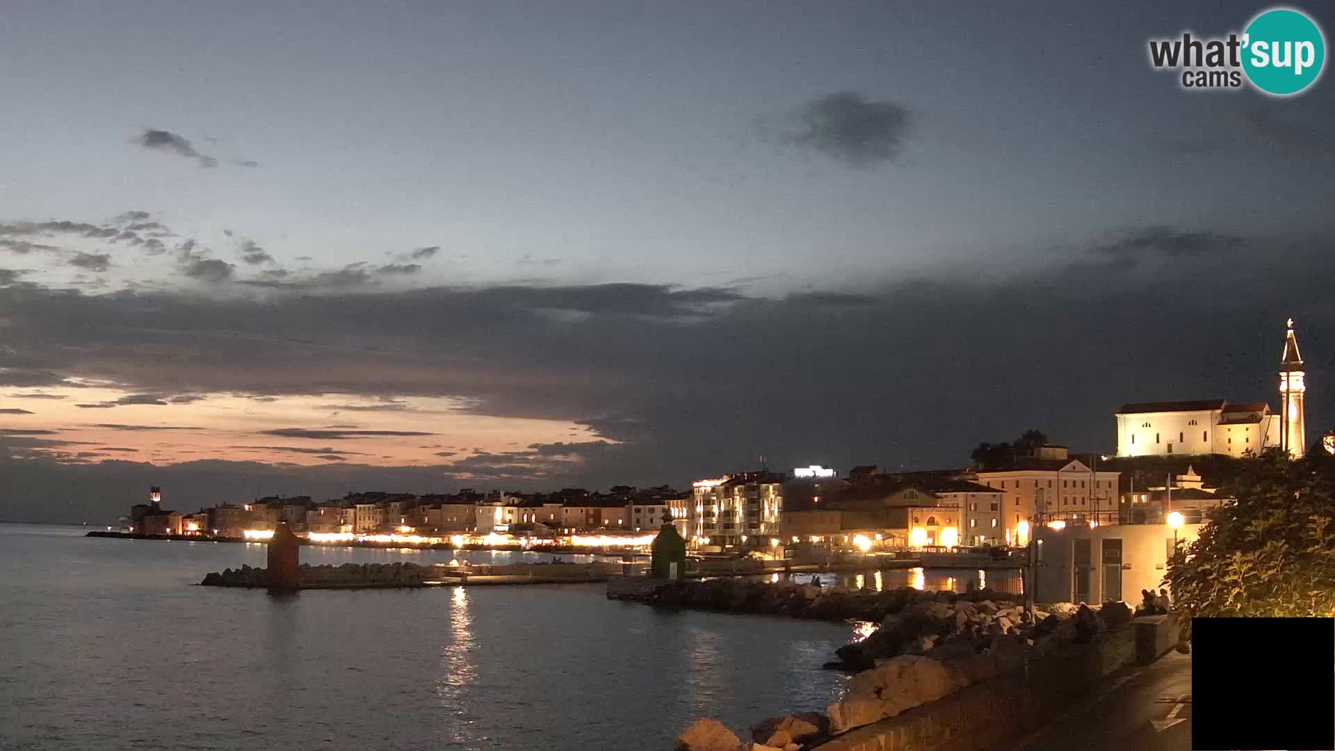 Piran – view to Punta and Mandrač