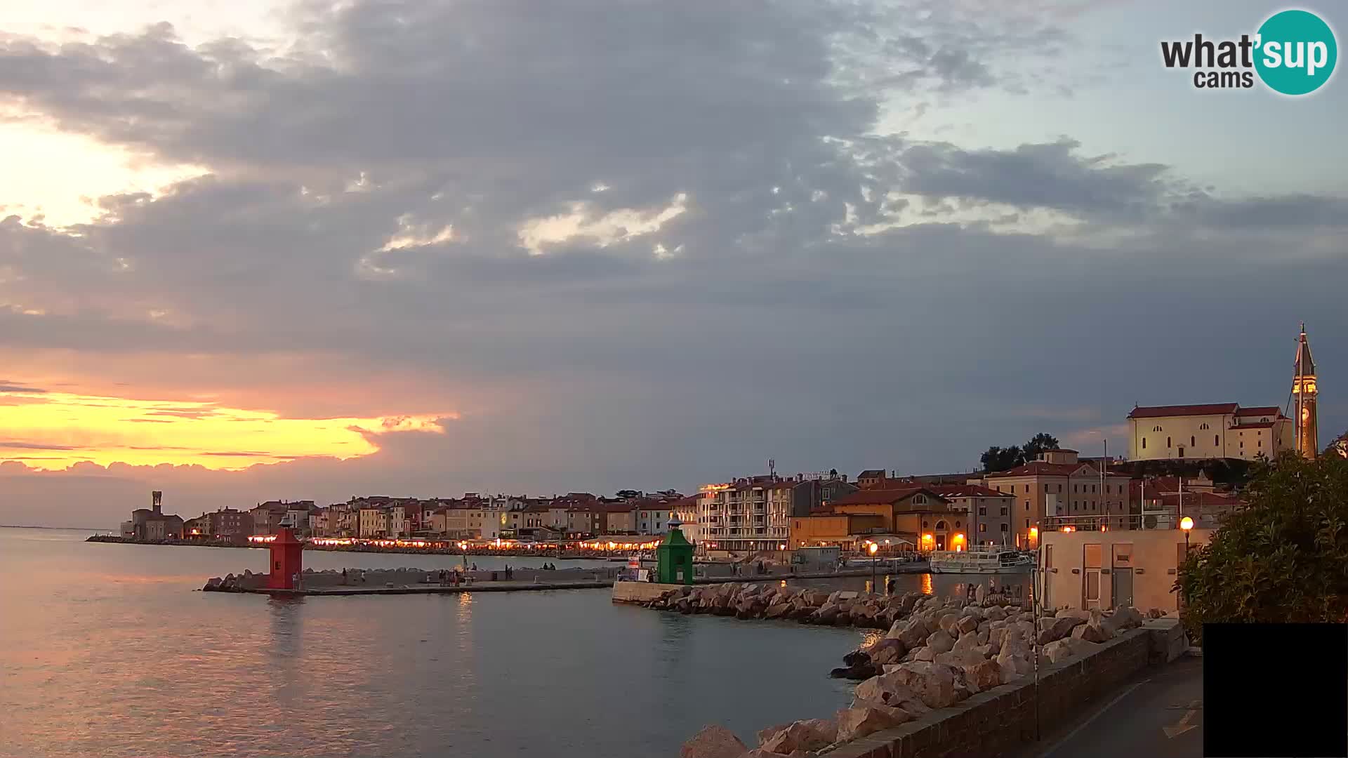Pirano – vista verso la Punta e il “Mandrač”