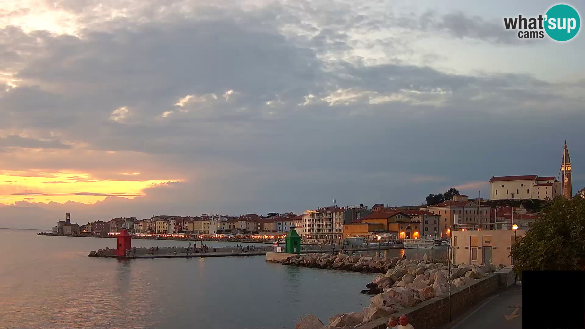 Pirano – vista verso la Punta e il “Mandrač”