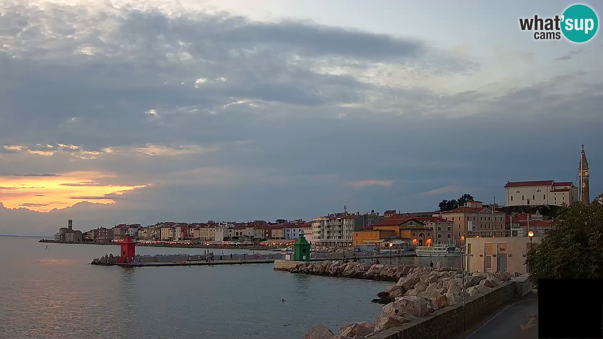Piran – view to Punta and Mandrač