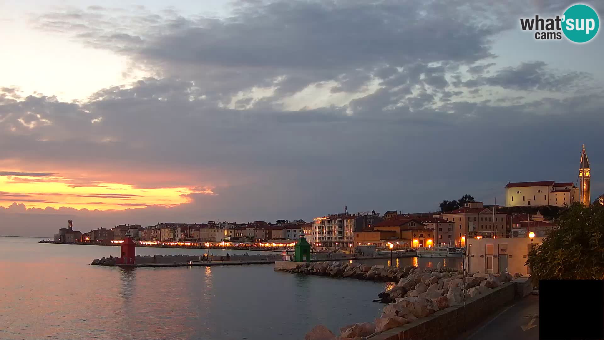Piran – view to Punta and Mandrač