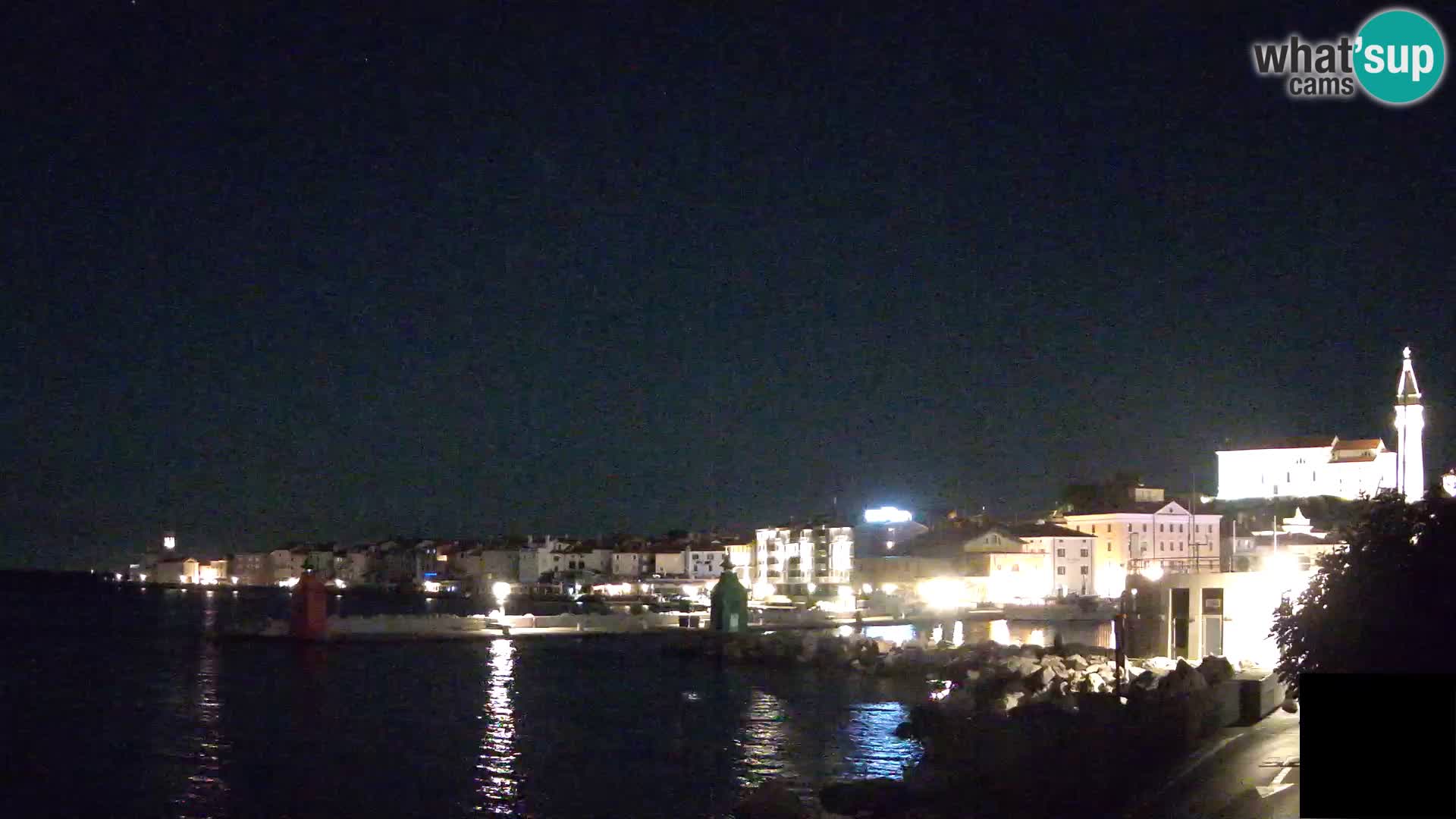 Piran – view to Punta and Mandrač