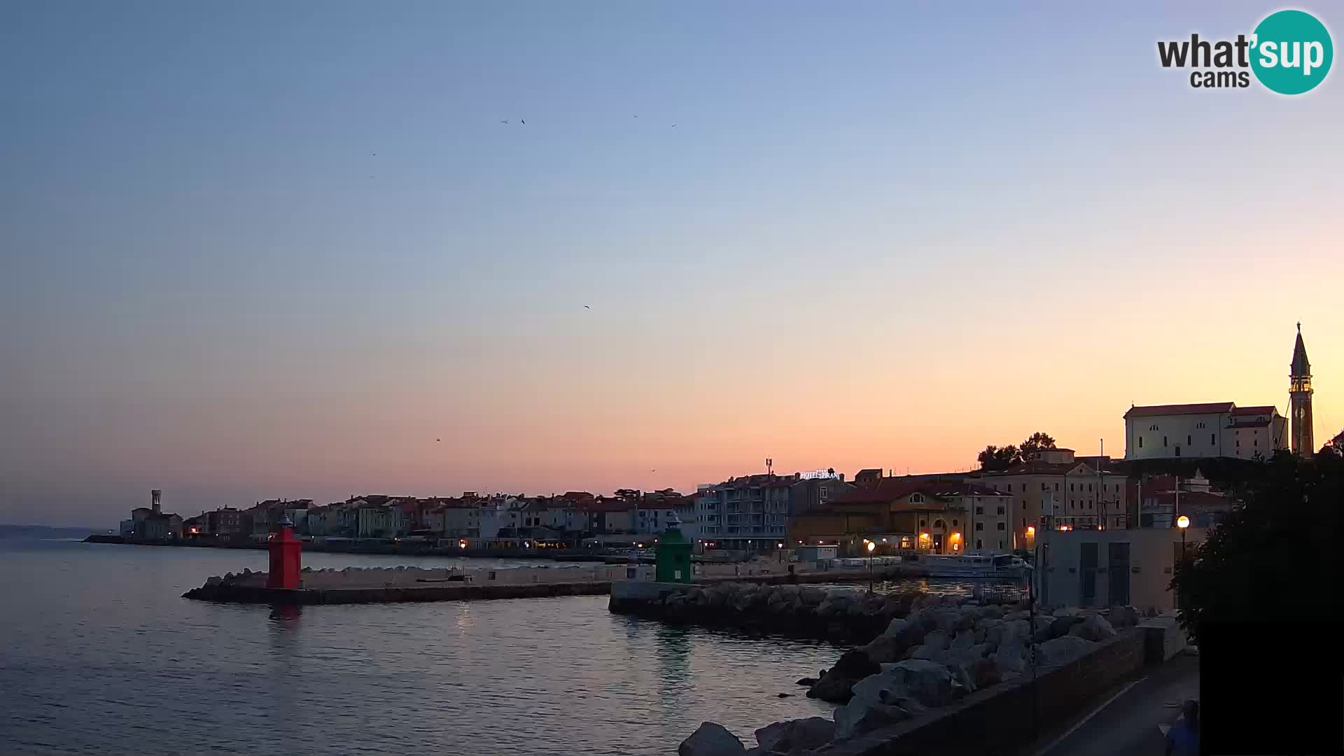 Piran – view to Punta and Mandrač
