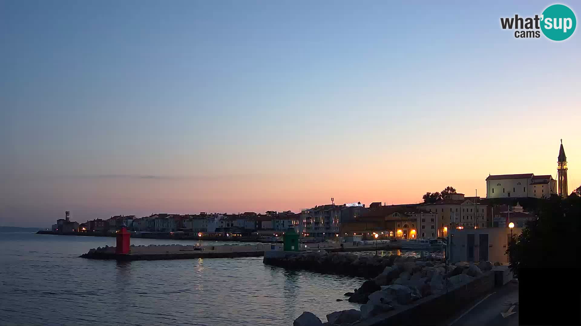Piran – view to Punta and Mandrač