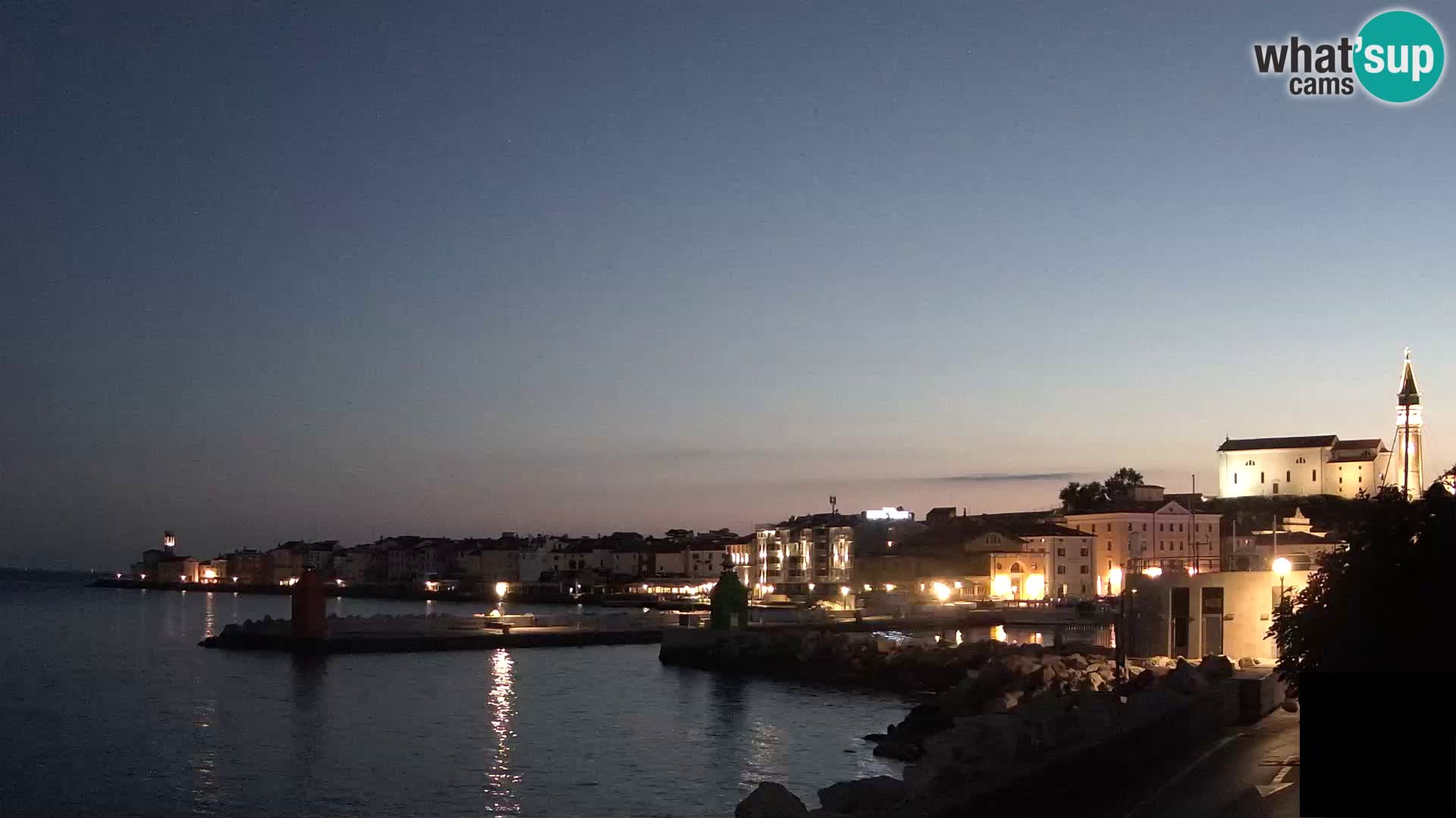 Piran – view to Punta and Mandrač