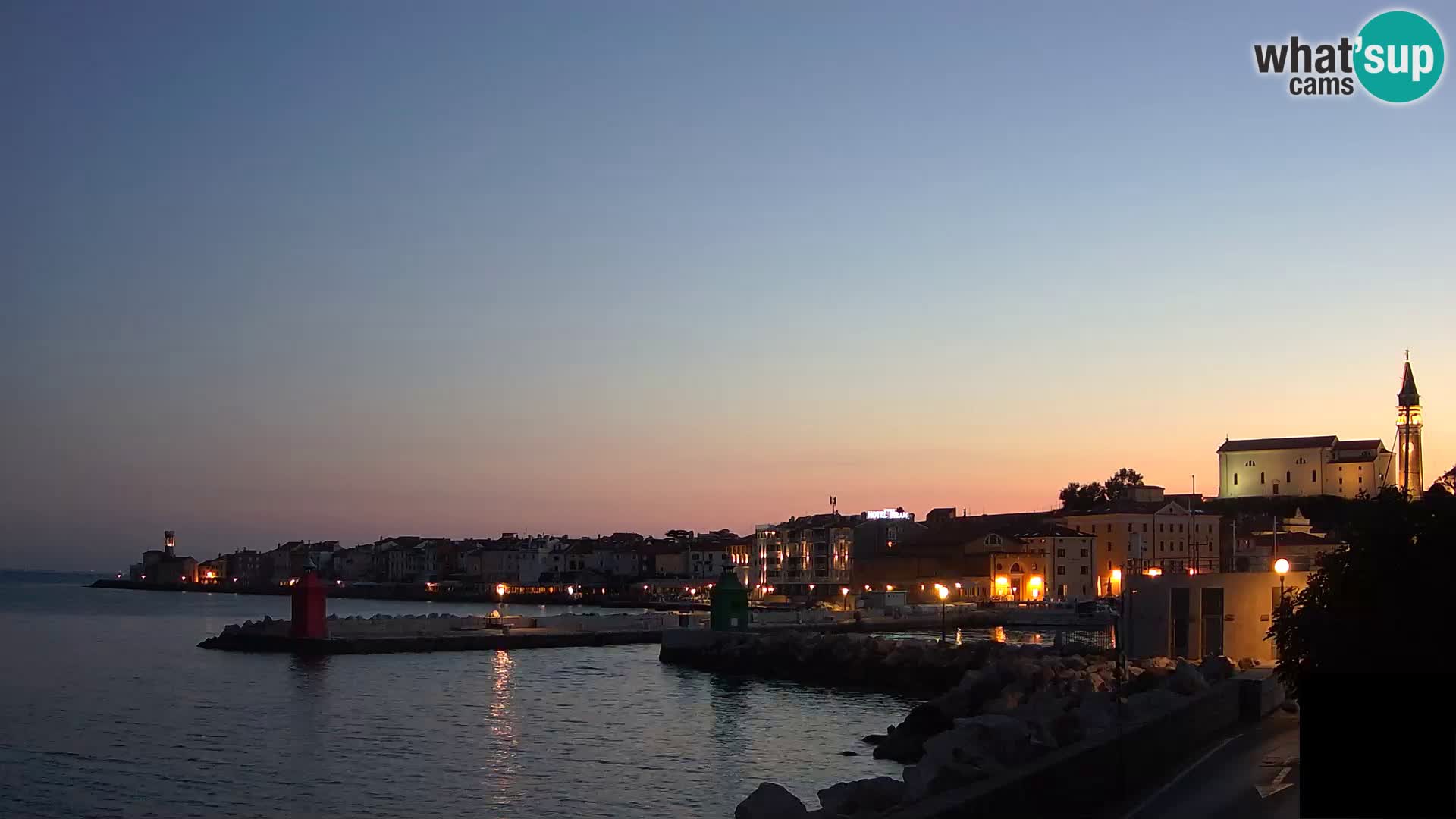 Piran – view to Punta and Mandrač
