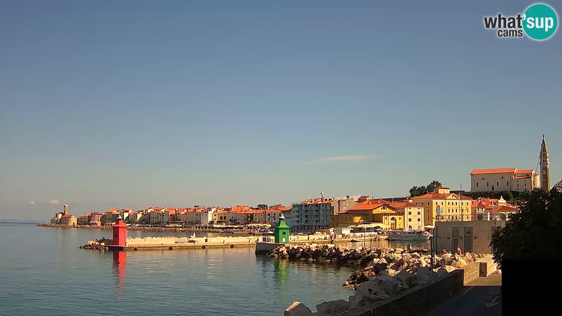 Piran – view to Punta and Mandrač