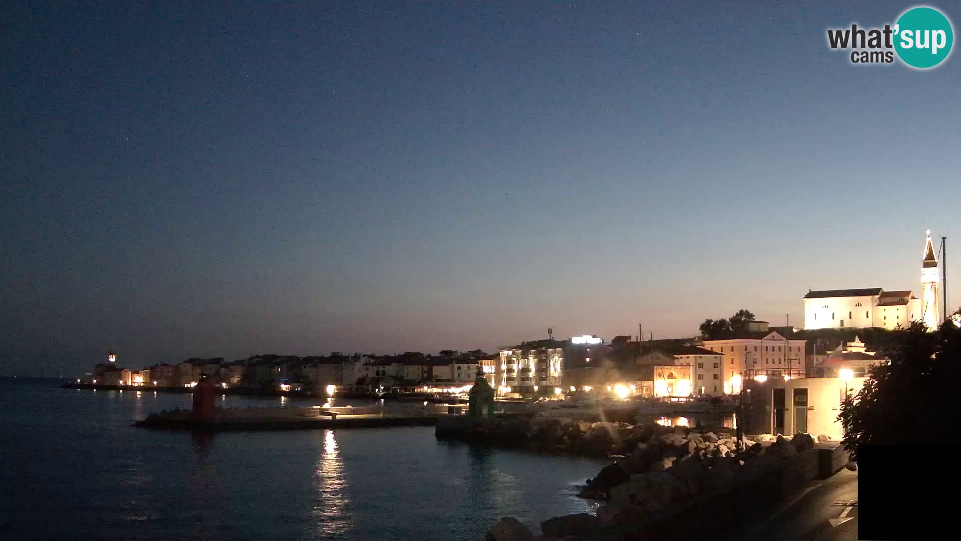 Piran – view to Punta and Mandrač