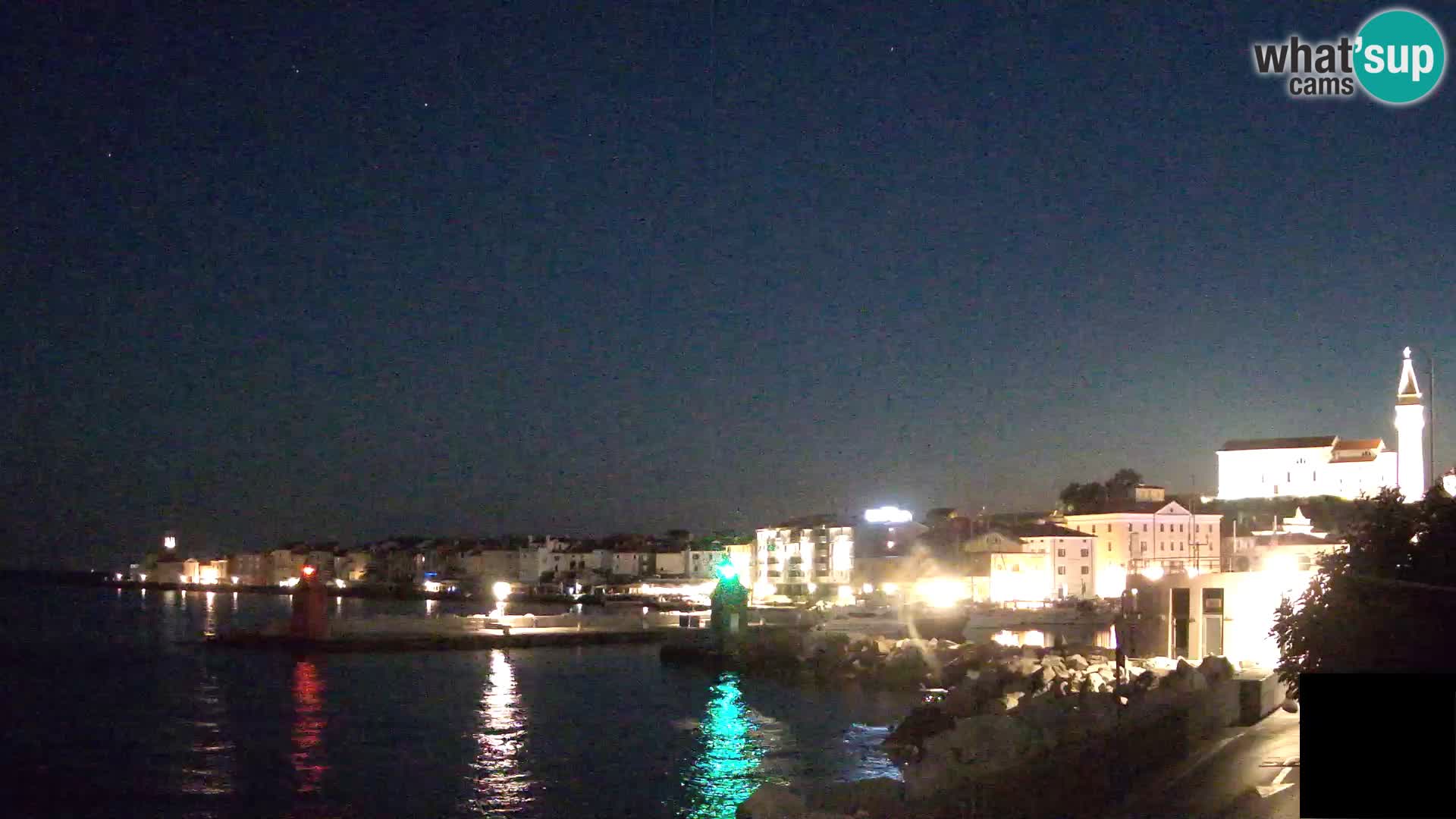 Piran – view to Punta and Mandrač
