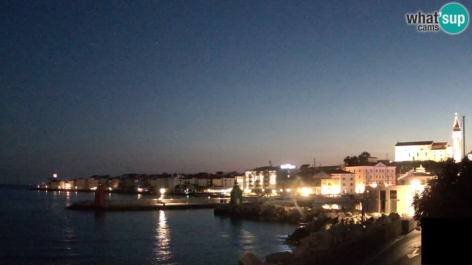 Piran – view to Punta and Mandrač