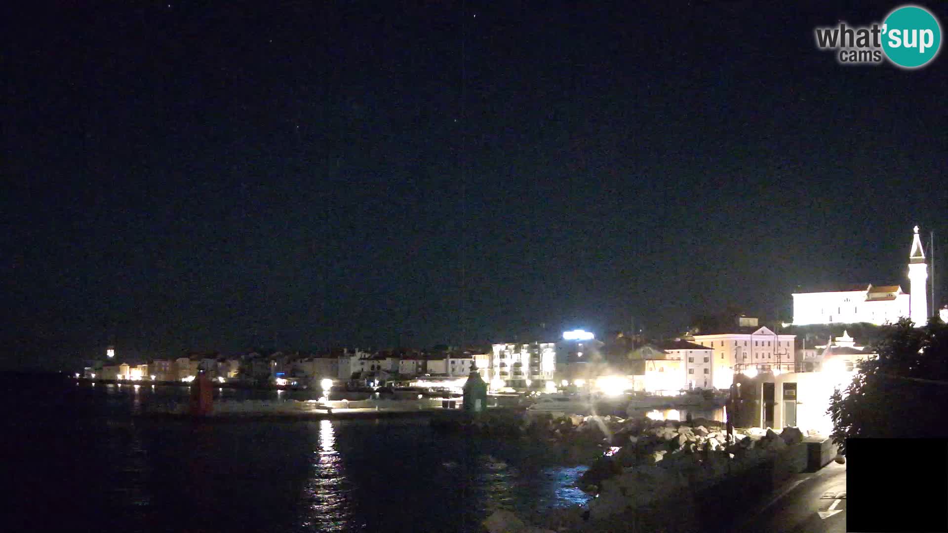 Piran – view to Punta and Mandrač