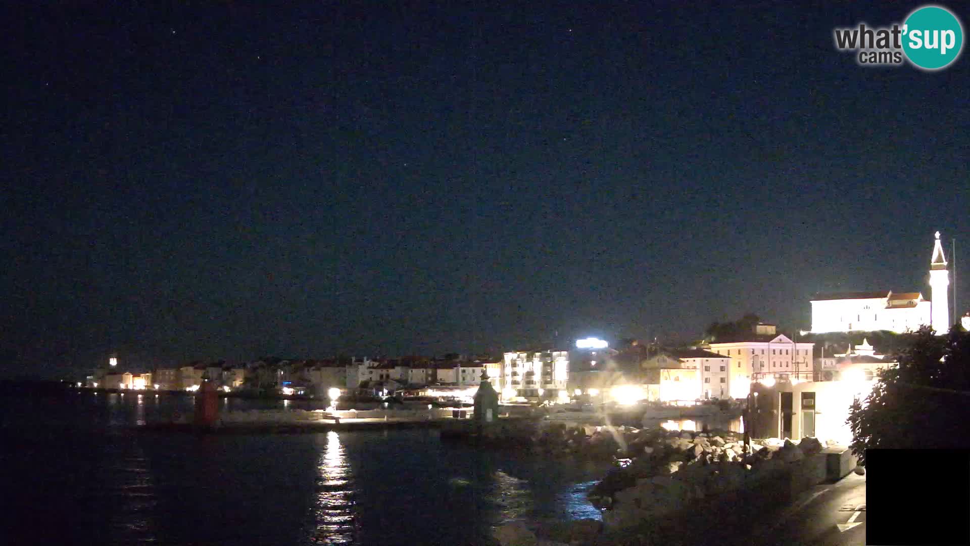 Piran – view to Punta and Mandrač