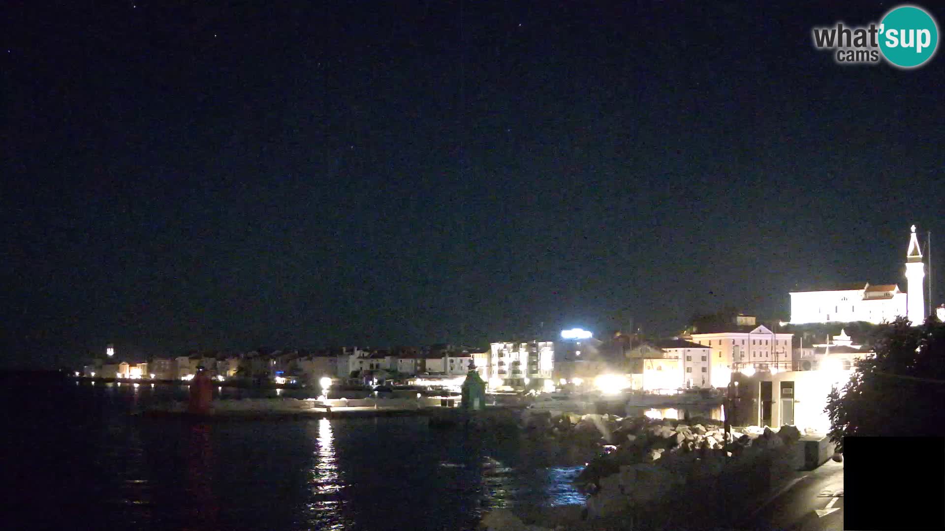 Piran – view to Punta and Mandrač