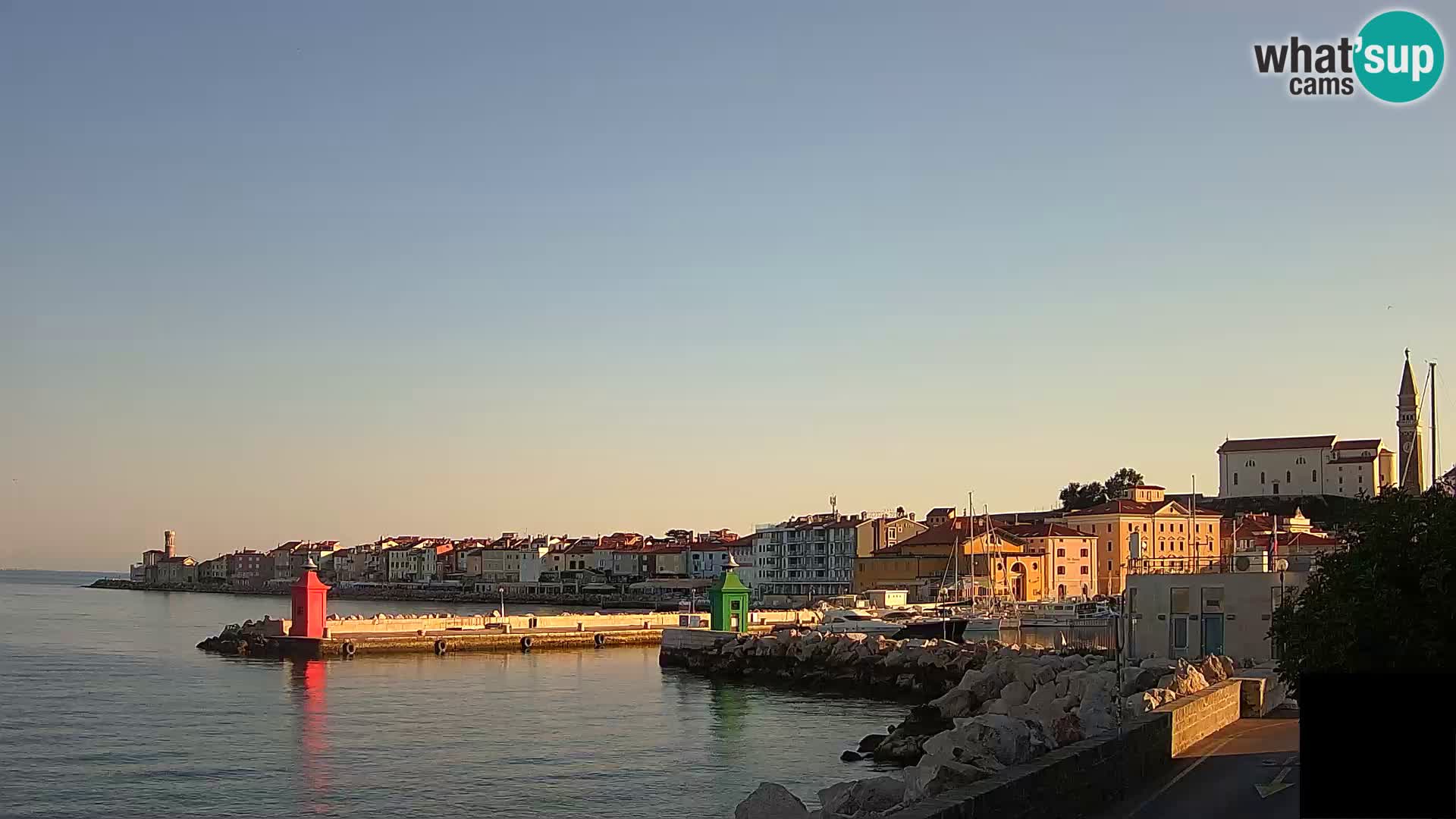 Pirano – vista verso la Punta e il “Mandrač”