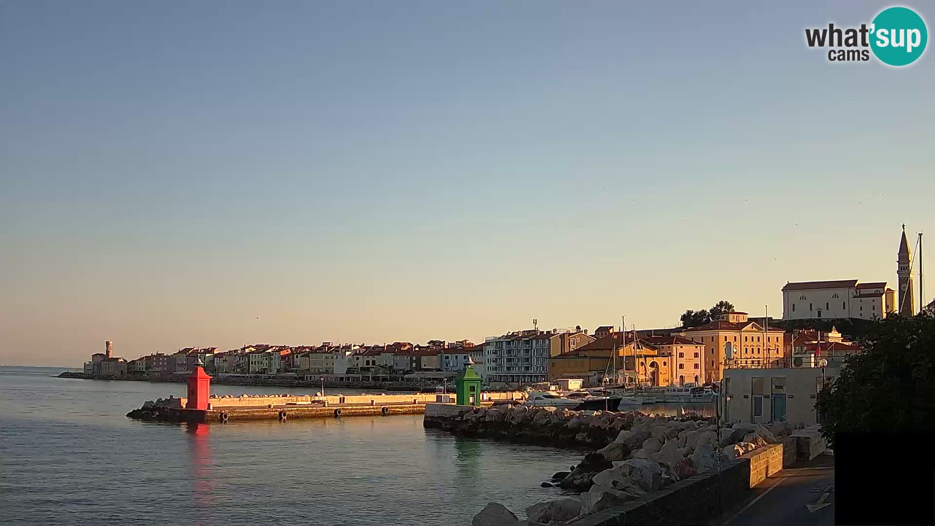 Piran – view to Punta and Mandrač